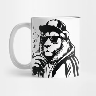 King of the Jungle - Streetwear Lion with smoke Mug
